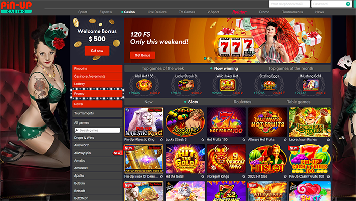 Pin-up Casino - Home Page