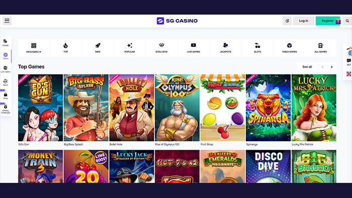 SG Casino Review Games